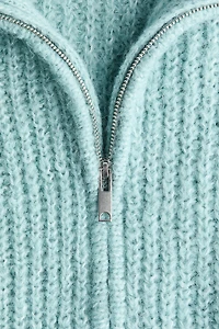 Cardigan with Zipper