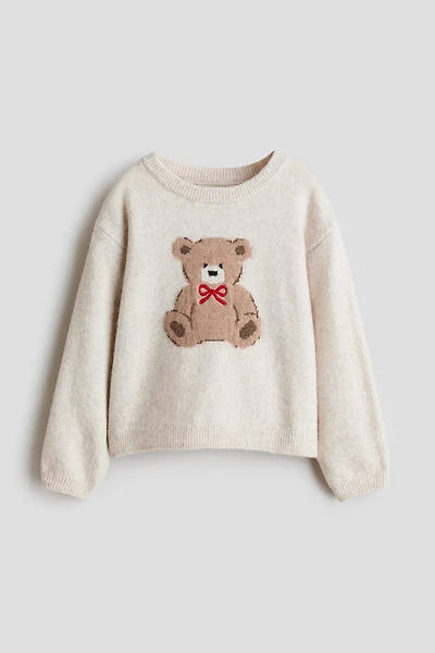 Motif-Detail Sweater