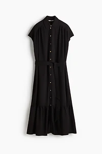 Tie-Belt Shirt Dress