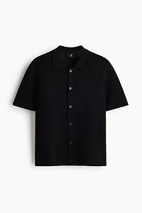 Regular-Fit Open-Knit Shirt