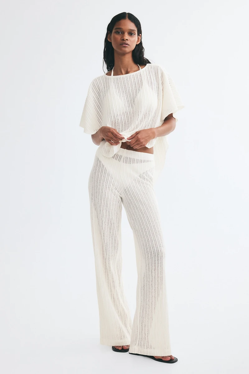 Rib-Knit Pants