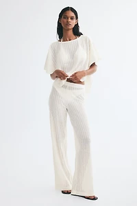Rib-Knit Pants