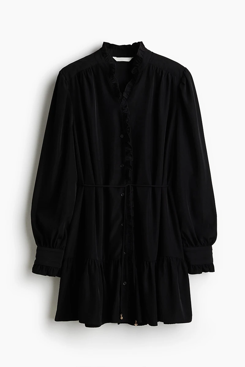 Robe chemisier à volants