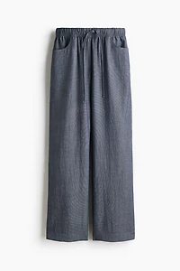 Straight-Leg Drawstring Pants