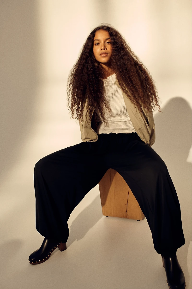 Pantalon en jersey avec jambes ballon