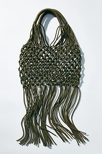 Fringed Net Shoulder Bag