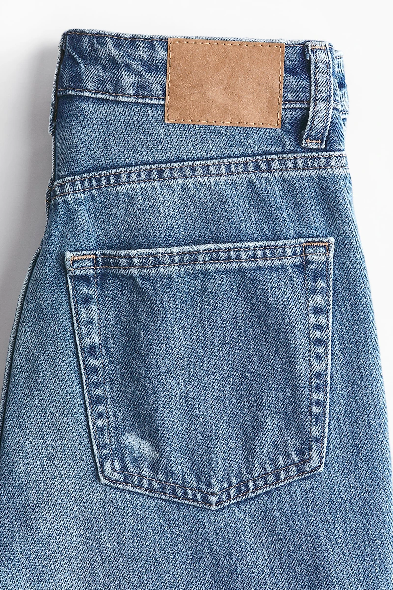 Straight High Waist Ankle Jeans