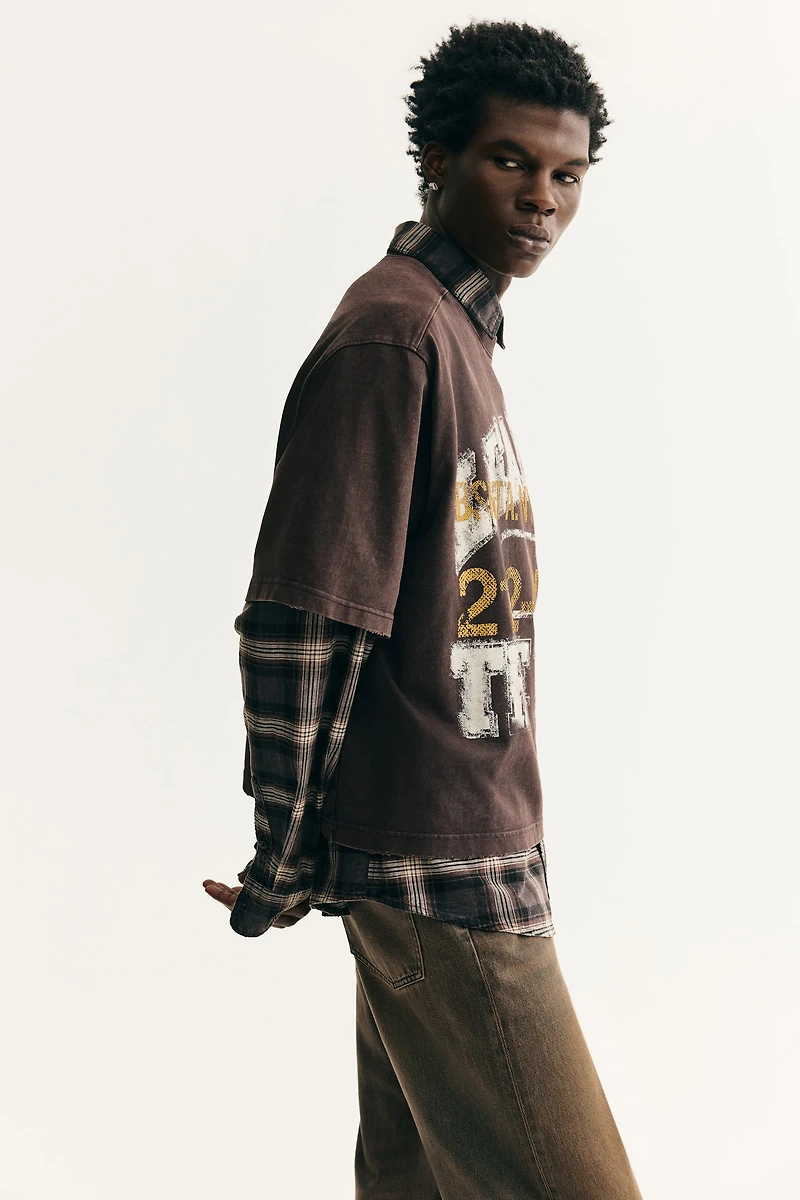 T-shirt court grande taille