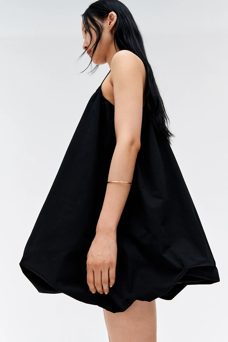 Bubble-Hem Strappy Dress