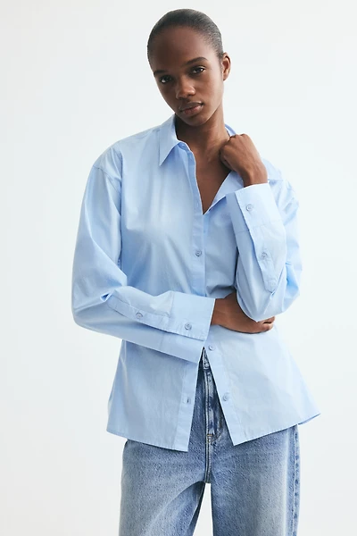 Chemise cintrée en popeline