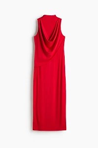 Robe maxi à effet drapé