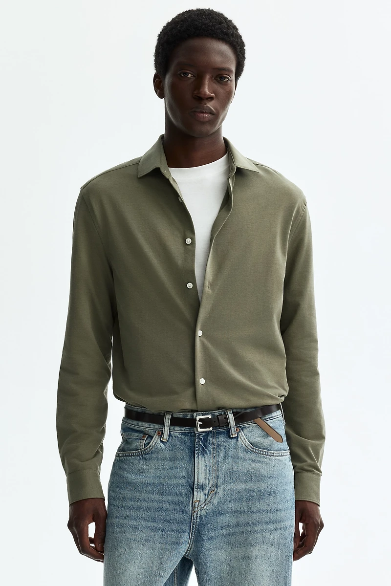 Four-Way Stretch Slim-Fit Shirt
