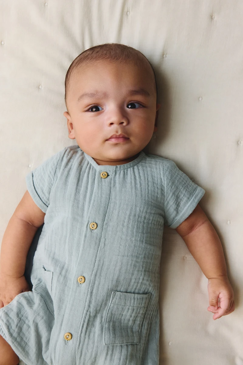 Cotton Muslin Romper Suit