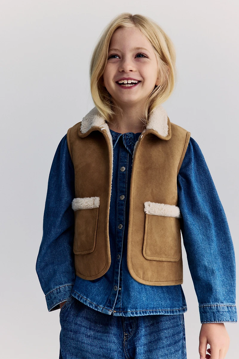 Veste sans manches doublée de polar