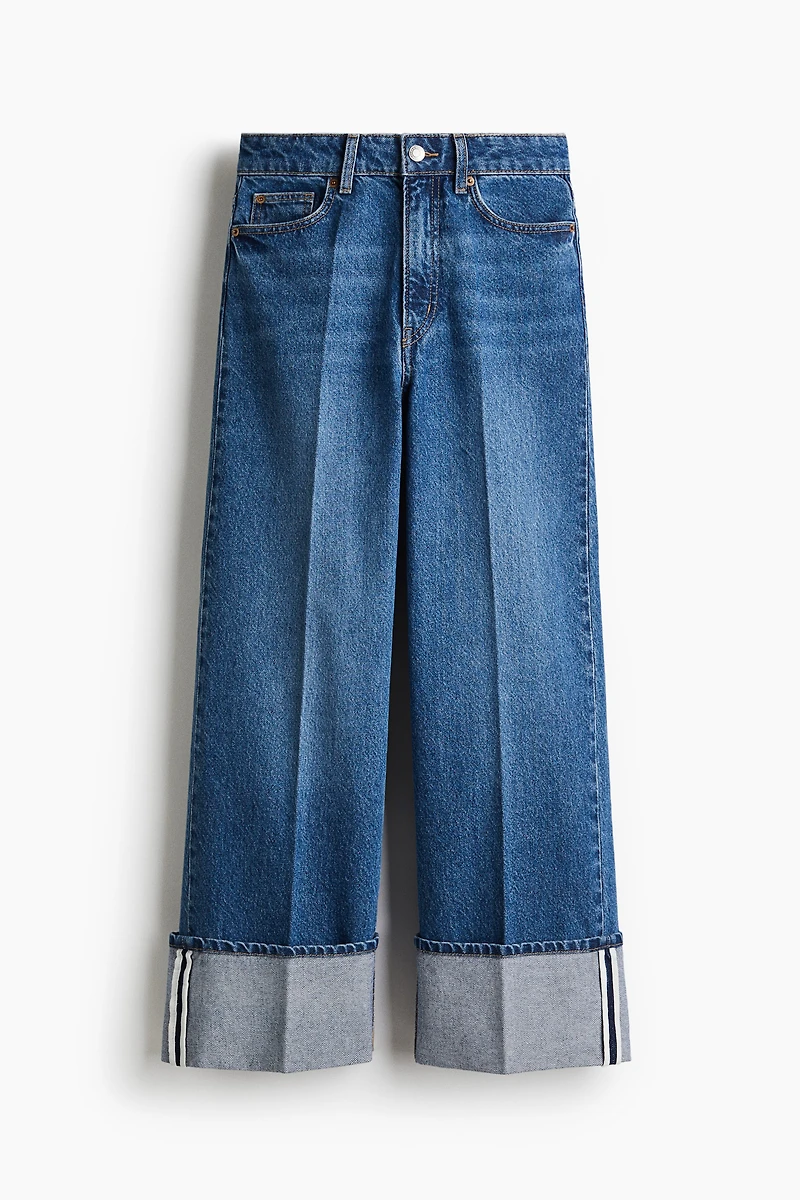 Wide High Ankle Jeans