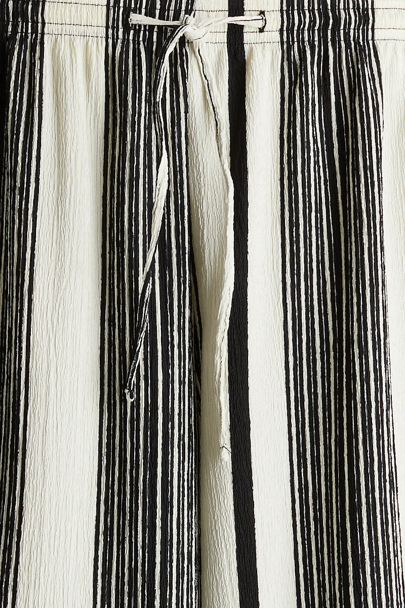 Textured Jersey Drawstring Pants