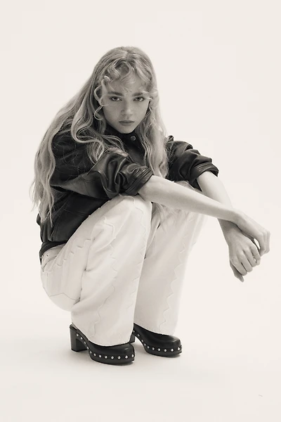 Flared Regular Waist Jeans