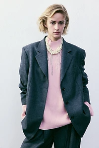 Rib-knit Turtleneck Sweater