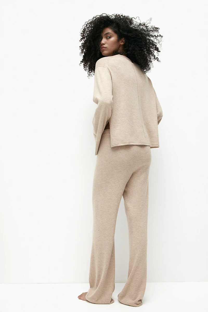 Pantalon en cachemire mélangé
