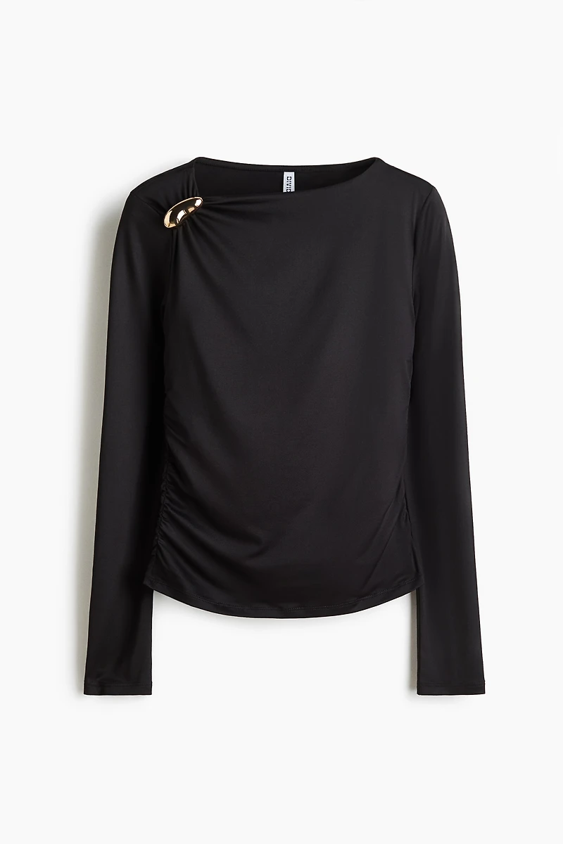 Asymmetric Jersey Top