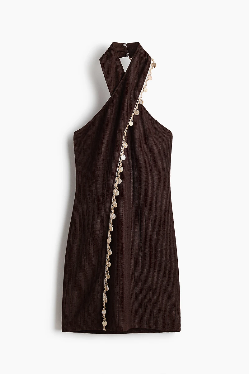 Embellished Halterneck Dress