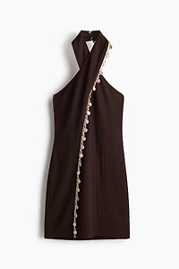 Embellished Halterneck Dress