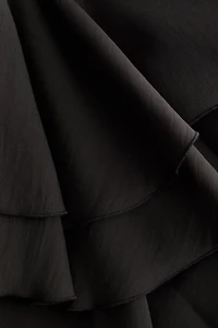 Flounced High-Low Skirt