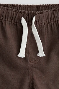 Linen-Blend Joggers