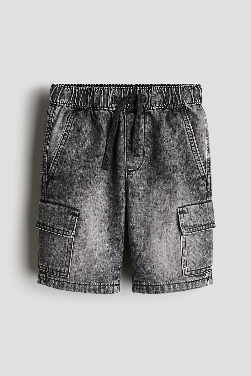 Short cargo en denim