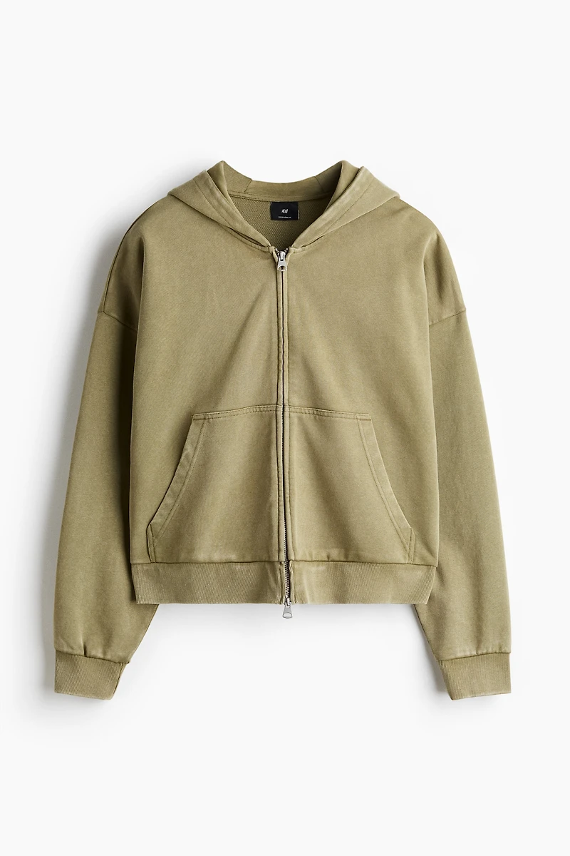 Oversized-Fit Hooded Jacket