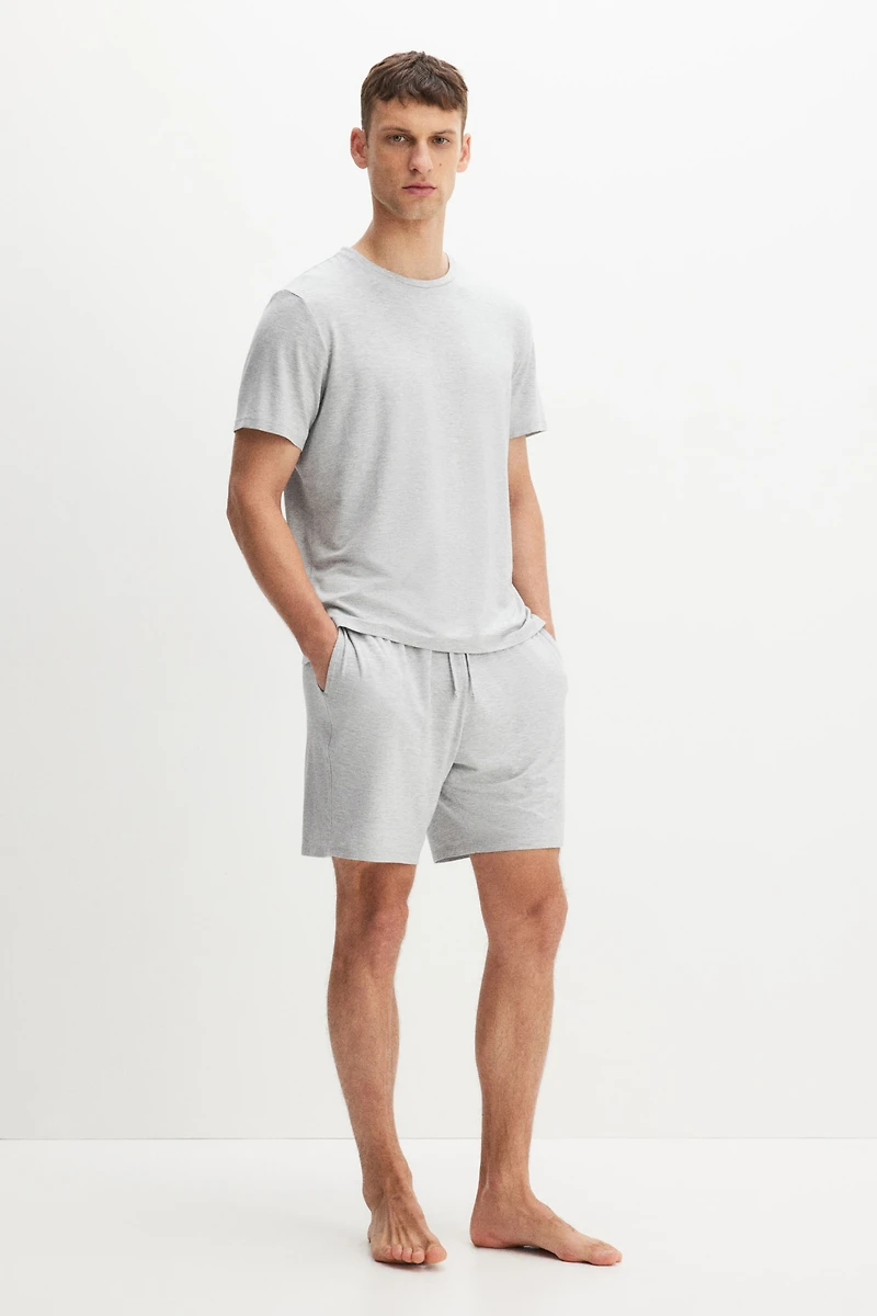 T-shirt et short de pyjama en jersey
