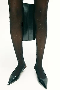 Rhinestone-Embellished Tights