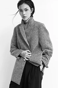Blazer en tissu texturé