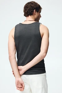 Slim-Fit Ribbed Tank Top