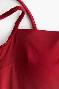 Padded-Cup High-Leg Swimsuit