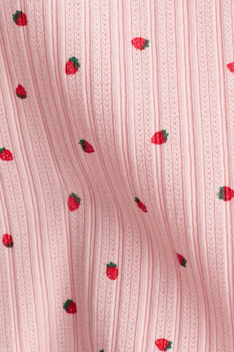 Pointelle Jersey Tank Top