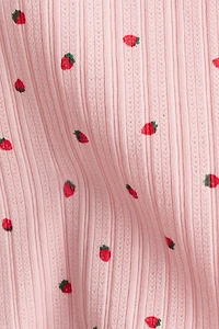 Pointelle Jersey Tank Top