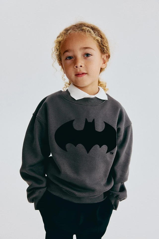 Printed Brushed-Inside Sweatshirt
