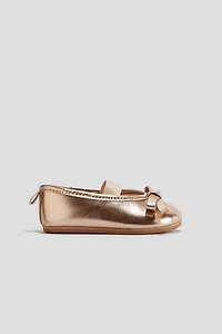 Bow-Detail Ballet Flats