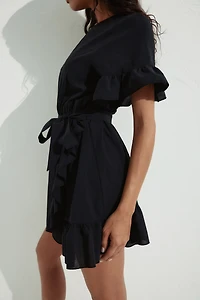 Ruffle-Trimmed Dress