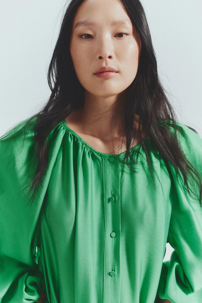 Oversized Tie-Belt Dress