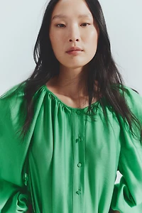 Oversized Tie-Belt Dress