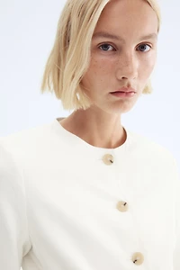 Linen-Blend Jacket