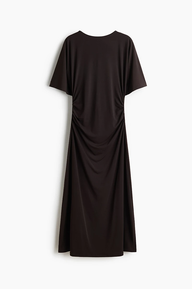 Robe T-shirt drapée