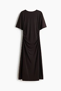 Robe T-shirt drapée