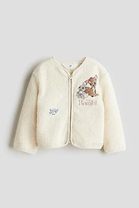 Teddy Fleece Cardigan with Zipper