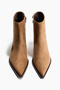 Pointed-Toe Ankle Boots