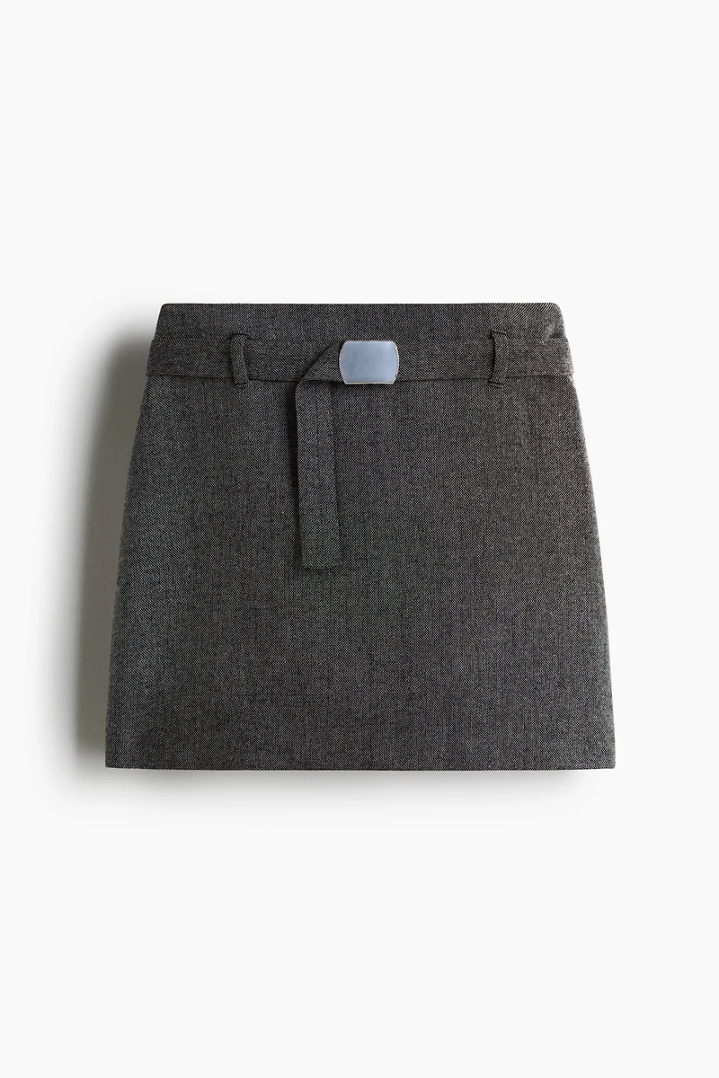 Belted Mini Skirt