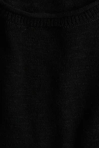 Loose-Fit Fine-Knit T-Shirt