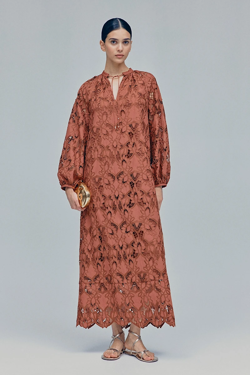 Eyelet Embroidered Dress